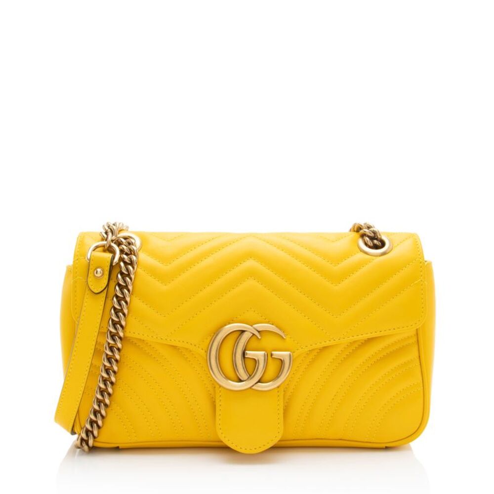 Gucci Matelasse Leather GG Marmont Medium Flap Bag
